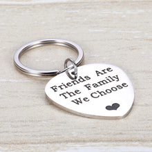 Load image into Gallery viewer, Friends Keychain Gifts for Best Friend BFF Besties Sister Long Distance Friend Inspirational Gifts Friends are The Family We Choose Keyring Friendship Gifts for Birthdays Weddings Valentines Day