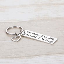 Load image into Gallery viewer, Inspirational Faith Graduation Keychain for Teen Boys Girls Recovery Keychain from Bff Friend Encouragement Birthday Anniversary Christmas Strength Jewelry Keyring Present Back to School Gift