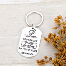 Load image into Gallery viewer, Funny Inspirational Keychain for Friend Bestie Coworker Boss Daughter Mom Teen Girls Kids BFF Student Men Women Thanksgiving Appreciation Gift Friendship Graduation Keychain Keyring