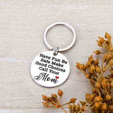 Load image into Gallery viewer, New Driver Keychain for Son Daughter Boyfriend Girlfriend Children Teens Student Grandson Granddaughter Sweet 16 Going Away Gift Keyring Reminder for Birthday Stocking Stuffer Graduation Party