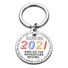 Load image into Gallery viewer, Class of 2021 Graduation Gifts Keychain for Him Her 2021 Inspirational Gifts for Boys Girls Son Daughter Friends Sisters Brothers High School College Graduates Nurse Students Teenagers from Mom Dad