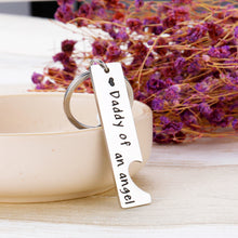 Load image into Gallery viewer, Loss Memorial Keychain Mommy and Daddy of An Angel Keychain Set Miscarriage Keepsake Remembrance Keychain for Dad Mom Men Women Baby Memorial Jewelry Sympathy Gift for Parents Infants Loss