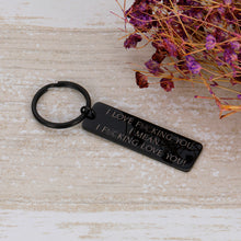 Load image into Gallery viewer, Husband Keychain Birthday Gift For Huaband Wife Boyfriend Girlfriend Fiance Couple Keychains Jewelry Couple Birthday Christmas Wedding Anniversary Valentines Gifts I Love You Keyring