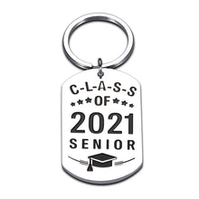 Load image into Gallery viewer, Class of 2021 Senior Inspirational Graduation Gifts Keychain for Him Her Best Friends Senior High School Graduation Gift for Boys Girls Nurse Students Daughter Son Graduation Key Ring Gifts
