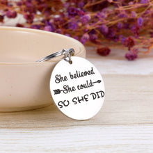 Load image into Gallery viewer, Inspirational Graduation Gifts for Nurse Students BFF Women Girls Family Birthday Back to School Keychain Charm Pendent for Daughter Sister Best Friend Mother Keyring Jewelry