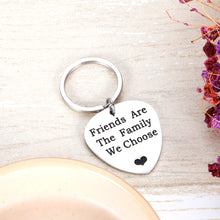 Load image into Gallery viewer, Friends Keychain Gifts for Best Friend BFF Besties Sister Long Distance Friend Inspirational Gifts Friends are The Family We Choose Keyring Friendship Gifts for Birthdays Weddings Valentines Day