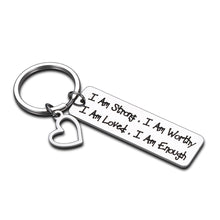 Load image into Gallery viewer, Inspirational Faith Graduation Keychain for Teen Boys Girls Recovery Keychain from Bff Friend Encouragement Birthday Anniversary Christmas Strength Jewelry Keyring Present Back to School Gift