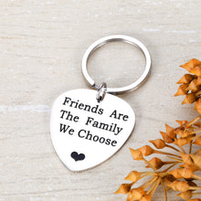Load image into Gallery viewer, Friends Keychain Gifts for Best Friend BFF Besties Sister Long Distance Friend Inspirational Gifts Friends are The Family We Choose Keyring Friendship Gifts for Birthdays Weddings Valentines Day