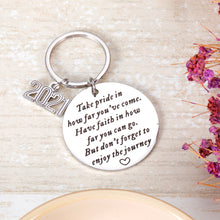 Load image into Gallery viewer, Insirational College Graduation Gifts Keychain for Her Him Class of 2021 Graduation Keychain for Boys Girls Best Friends High School Seniors Students Back to School Gifts for Sons Daughters