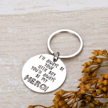 Load image into Gallery viewer, Father’s Day Keychain Gift for Daddy Stepfather Father in Law from Son kids wife bride Birthday Christmas Valentines Thanksgiving Day Gift Keyring jewelry Personalized Memorial keychain