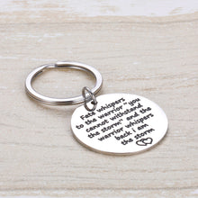 Load image into Gallery viewer, Graduation Gift Keychain for Women Men Teen Girls Boys Encouragement Keychain Inspirational Keyring Fate Whispers to The Warrior Jewelry Gift for Son Daughter Feminist Fighter Survivor