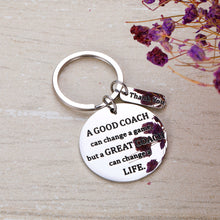Load image into Gallery viewer, Coach Thank You Gifs Keychain for Football Volleyball Soccer Basketball Baseball Swimming Dance Coach Men and Women Coaches Appreciation Celebration Going away Retirement Gif