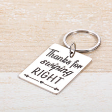 Load image into Gallery viewer, Valentines Day Keychain Gifts for Boyfriend Husband Him Men Her Anniversary Dating Engagement Gifts for Fiance Couple BF Girlfriend Wife Wedding Birthday Gifts Thanks for Swiping Right Keyring Gifts