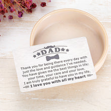 Load image into Gallery viewer, Dad Gifts Wallet Inserts Card from Daughter Son Father’s Day Thanksgiving Day Birthday Gift for Daddy Bonus Dad Father from Wife Kids Stepson Stepdaughter