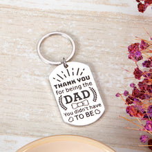 Load image into Gallery viewer, Dad Keychain from Daughter Son Father’s Day Gifts from Wife Kids Birthday Christmas Thanksgiving Day Key Ring Gifts for Dad Step Dad Bonus Dad