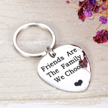Load image into Gallery viewer, Friends Keychain Gifts for Best Friend BFF Besties Sister Long Distance Friend Inspirational Gifts Friends are The Family We Choose Keyring Friendship Gifts for Birthdays Weddings Valentines Day