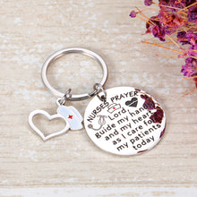 Load image into Gallery viewer, Nursing Day Week Gifts Keychain for Women Men 2021 Nurse Graduation Gifts for Her Him Nurse Friends Coworkers Nurse Practitioner Birthday Christmas Gifts