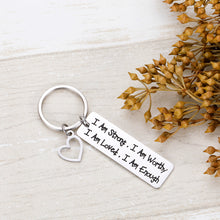 Load image into Gallery viewer, Inspirational Faith Graduation Keychain for Teen Boys Girls Recovery Keychain from Bff Friend Encouragement Birthday Anniversary Christmas Strength Jewelry Keyring Present Back to School Gift
