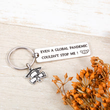 Load image into Gallery viewer, Funny Graduation Keychain Gifts for Her Him Class of 2021 Senior High School College Graduation Keyring for Boys Girls Daughter Son Teens Graduates