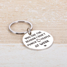 Load image into Gallery viewer, Funny Colleague Keychain Gifts for Coworker Work Besties Friends Women Men Retirement Appreciation Promotion Going Away Gifts for Partners Workmates Fellows Farewell Goodbye Birthday Christmas Keyring