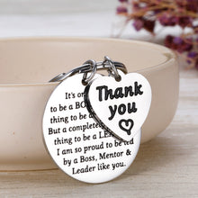 Load image into Gallery viewer, Boss Mentor Appreciation Presents for Retirement Supervisor Mentor Leader Coworker Colleague Friends Birthday Christmas Leaving Away Keychain Gift Goodbye Keyring Presents for Women Men Boss Day