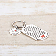 Load image into Gallery viewer, Dad to Be Fathers Day GIF Keychain for Men New Daddy Gifts Baby Shower Gifts Pregnancy Announcement Gifts for Him Daddy First Time Dad Gifts Key Ring