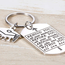 Load image into Gallery viewer, 2021 Graduation Keychain Gifts for Him Her Class of 2021 Keychain Graduation Gifts for Seniors College Students Medical Students Graduation Keychain from High School Gifts for Best Friends Girls Boys