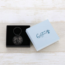 Load image into Gallery viewer, Funny Best Friend Keychain for Friends Besties BFF Inspirational Gif for Daughter Son Brothers Sisters Family from Mom Dad Friendship Men Women Graduation Birthday Keychain I’ve Got Your Back Black