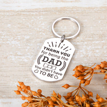 Load image into Gallery viewer, Dad Keychain from Daughter Son Father’s Day Gifts from Wife Kids Birthday Christmas Thanksgiving Day Key Ring Gifts for Dad Step Dad Bonus Dad