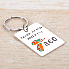 Load image into Gallery viewer, Best Naughty Valentine Gifts for Boyfriend Him Her Husband Funny Anniversary Dating Birthday Gifts for Women Men Girlfriend Soulmate Bestie Novelty Valentines Day Gifts Keyring for Taco Lover Keychain