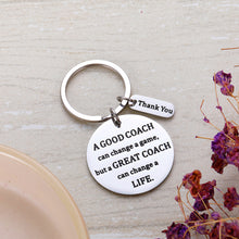 Load image into Gallery viewer, Coach Thank You Gifs Keychain for Football Volleyball Soccer Basketball Baseball Swimming Dance Coach Men and Women Coaches Appreciation Celebration Going away Retirement Gif