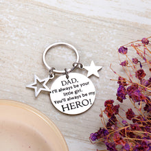 Load image into Gallery viewer, Dad Keychain from Daughter for Birthday Thanksgiving Day Fathers Day Jewelry Gifts Family Present For Daddy Papa Grandpa Men Funny Love Keychain from Child Kid Granddaughter