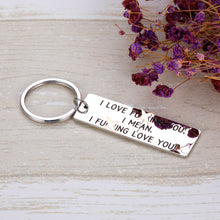 Load image into Gallery viewer, Husband Keychain Birthday Gift For Huaband Wife Boyfriend Girlfriend Fiance Couple Keychains Jewelry Couple Birthday Wedding Anniversary Valentines Gifts I Love You Keyring