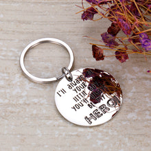 Load image into Gallery viewer, Father’s Day Keychain Gift for Daddy Stepfather Father in Law from Son kids wife bride Birthday Christmas Valentines Thanksgiving Day Gift Keyring jewelry Personalized Memorial keychain