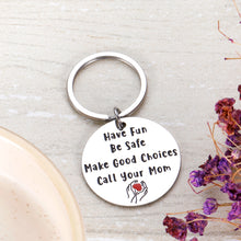 Load image into Gallery viewer, New Driver Keychain for Son Daughter Boyfriend Girlfriend Children Teens Student Grandson Granddaughter Sweet 16 Going Away Gift Keyring Reminder for Birthday Stocking Stuffer Graduation Party