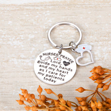 Load image into Gallery viewer, Nursing Day Week Gifts Keychain for Women Men 2021 Nurse Graduation Gifts for Her Him Nurse Friends Coworkers Nurse Practitioner Birthday Christmas Gifts