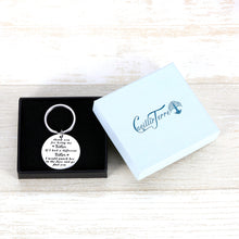 Load image into Gallery viewer, Sister Keychain from Sister Brother Funny Friendship Jewelry Gift for Sister in Law Women BFF Best Friend Besties Birthday Wedding Graduation Christmas Thank You for Being My Sister