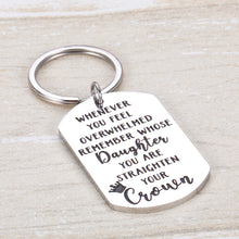 Load image into Gallery viewer, Daughter Keychain Keyring Inspirational Family Gifts from Mom Dad Father Mother for Daughter Son Women Girls Granddaughter Grandson Her Sentimental Keychain Birthday Graduation Gifs Keyring