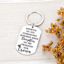 Load image into Gallery viewer, Daughter Keychain Keyring Inspirational Family Gifts from Mom Dad Father Mother for Daughter Son Women Girls Granddaughter Grandson Her Sentimental Keychain Birthday Graduation Gifs Keyring