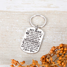 Load image into Gallery viewer, Valentines Day Gifts for Him Boyfriend Birthday Anniversary Gifts Keychain for Men Groom Fiance Hubby Husband from Wife Girlfriend Wedding Gifts Key Ring