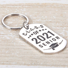 Load image into Gallery viewer, Class of 2021 Senior Inspirational Graduation Gifts Keychain for Him Her Best Friends Senior High School Graduation Gift for Boys Girls Nurse Students Daughter Son Graduation Key Ring Gifts