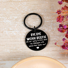 Load image into Gallery viewer, Naughty Coworker Leaving Gifts Keychain for Colleagues Work Friends Besties Farewell Retirement Promotion Going Away Gifts for Co-workers Partners Women Men GoodBye Birthday Christmas Keyring Present