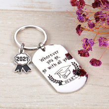 Load image into Gallery viewer, Graduation Gifts for Him Her 2021 High School Inspirational Graduation Keychain Gift for Daughter Son Boys Girls from Mom Dad Nurse Student Gifts College Grad Gifts Best Friends Gifts for Women Men