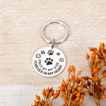 Load image into Gallery viewer, Pet Memorial Gifts Keychain for Dog Cat Passed Away Loss of Pet Sympathy Gifts for Men Women Girls Boys Kids Pet Lovers Cat Dog Remembrance Gifts Forever in My Heart Pet Commemorate Keyring Tribute