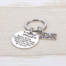 Load image into Gallery viewer, Friend Keychain for Women Men Best Friend Gifs for Her Him BFF Teens Girls Sisters Wedding Birthday Thank You Gifs Stocking Stuffers Friendship Gifts Leaving Going Away Graduation Gifts Keyring