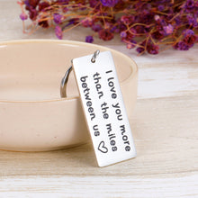 Load image into Gallery viewer, Long Distance Relationships Gifts Keychain For Couples Boyfriend Husband Fiance Girlfriend Going Away Gift I’ll See You Soon State Keychain Personalized Couples Jewelry Husband Dad Gifts