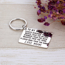 Load image into Gallery viewer, Inspirational Encouragement Keychain For Daughter Teen Girl Kid Back To School Family Long Distance Relationships Gift Graduation Keychain from Mom Dad Parent birthday Anniversary