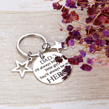 Load image into Gallery viewer, Dad Keychain from Daughter for Birthday Thanksgiving Day Fathers Day Jewelry Gifts Family Present For Daddy Papa Grandpa Men Funny Love Keychain from Child Kid Granddaughter