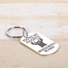 Load image into Gallery viewer, Funny Valentines Day Gifts for Him Men Boyfriend Husband from Girlfriend Wife Cute Weirdo with a Beardo Keychain for Dad Granddad Stepdad from Daughter Fathers Day Anniversary Birthday Gifts Keepsake