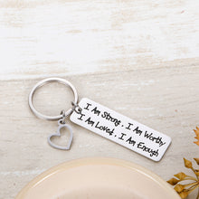 Load image into Gallery viewer, Inspirational Faith Graduation Keychain for Teen Boys Girls Recovery Keychain from Bff Friend Encouragement Birthday Anniversary Christmas Strength Jewelry Keyring Present Back to School Gift